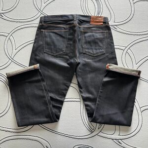 Jean Shop Men's Rocker Dark Wash Selvedge Denim Jeans Size 36X33